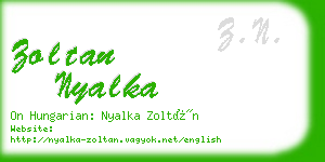 zoltan nyalka business card